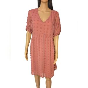 Pom Pom Pink Dress Women's Size Large